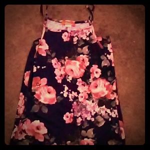 Maxi, tight dress with spaghetti straps